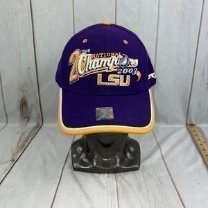 LSU TIGERS FOOTBALL 2003 NATIONAL CHAMPIONS BALL CAP/HAT
